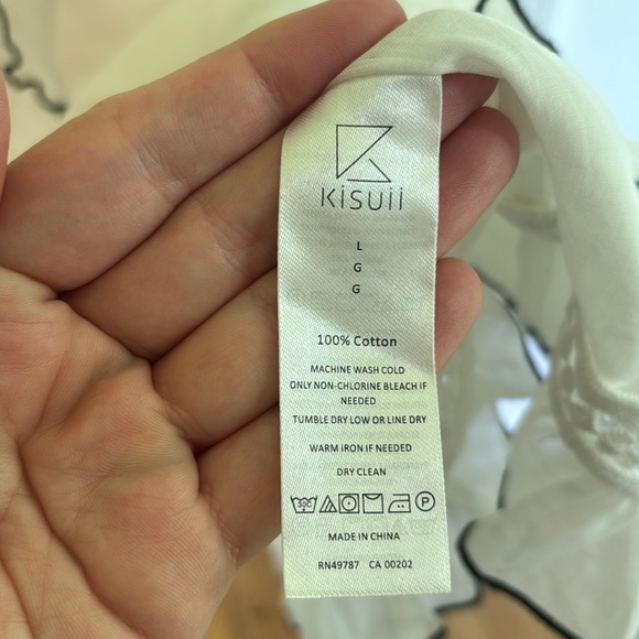 kisuii smocked white and black dress - Picture 7 of 8